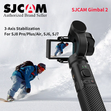 SJCAM Accessories SJCAM SJ8 Series SJ7 STAR SJ6 legend Handheld 3-Axis Gimbal 2 Stabilizer monopod for sj SJ8 plus pro yi 4k cam