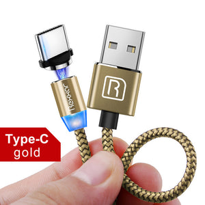 1M 2M Magnetic USB Cable Micro USB Type C Charger Cable Fast Charging For iPhone XS Max Samsung Charge Magnet Android Phone Cord