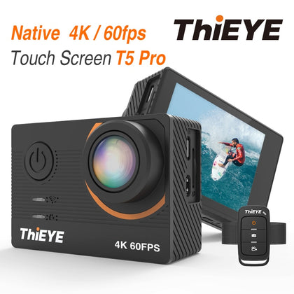 ThiEYE T5 Pro Real Ultra HD 4K 60fps Touch Screen WiFi Action Camera With Live Stream Remote Control underwater 60M Sport Camera
