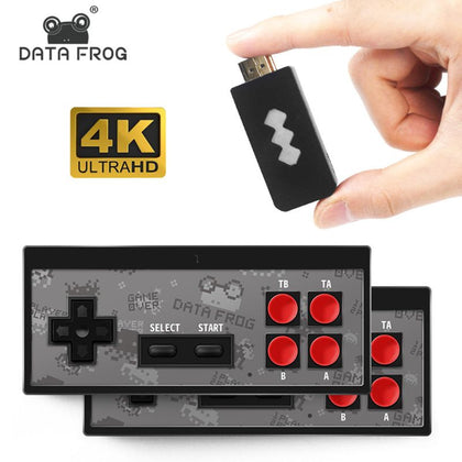 Data Frog Wireless Console Game Stick Video Game Console Built in 568 Classic Game Mini Retro Controller HDMI Output Dual Player