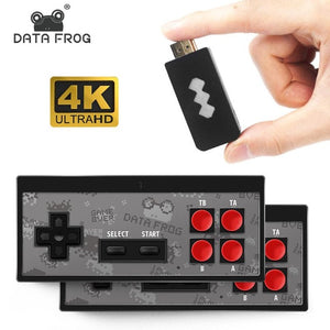 Data Frog Wireless Console Game Stick Video Game Console Built in 568 Classic Game Mini Retro Controller HDMI Output Dual Player