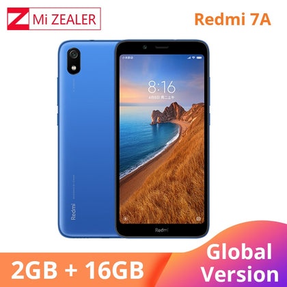 Original Global Version Redmi 7A 2GB 16GB Mobile Phone Snapdargon 439 Octa Core 5.45" 4000mAh Battery Smartphone