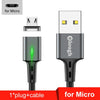 Elough Quick Magnetic Charger 3.0 4.0 Micro USB Cable for iPhone Samsung Xiaomi Fast Magnetic Phone Charging Cord Type C Cable