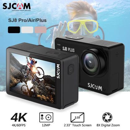Original SJCAM SJ8 Pro/SJ8 Plus/SJ8 Action Camera WiFi 4K 1200mAh HD DVR Camcorder Remote Control GO Waterproof pro Sports Cam